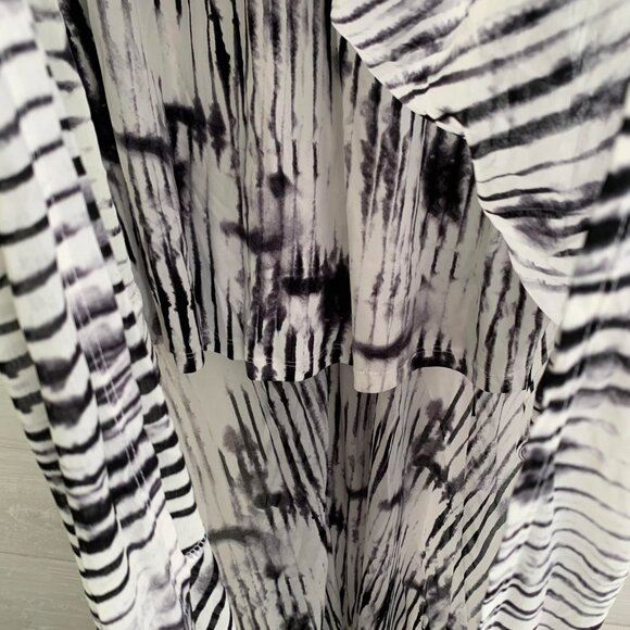 NWT Simply Vera Wang - Purple black tie dye stretch HI-LO dress, M - Picture 4 of 7